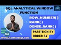RANK, DENSE_RANK, ROW_NUMBER SQL Analytical Functions Simplified