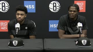 Cam Thomas and Day'Ron Sharpe Media Introduction