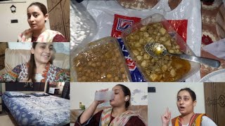 Sunday ko hua halwa puri ka nashta yumm😋||@malaikaharoon #routinevlog