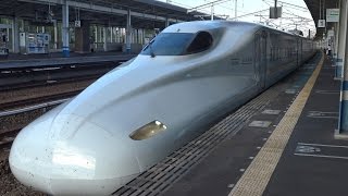 【4K】JR山陽新幹線　さくらN700系新幹線(8両編成)　福山駅発車