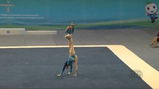 Belgium (BEL) -  2016 Acrobatic Worlds, Putian City (CHN) Balance  Women's Pair