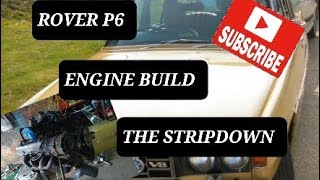 Rover p6 v8 engine stripdown #rover #v8 #carrestoration #p6 #engine