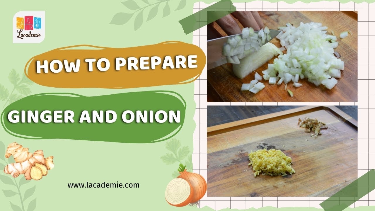 How To Prepare Ginger And Onion Cã Ch Sæ Cháº Gá Ng Vã Hã Nh Tã Y Youtube