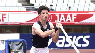 【第105回日本選手権】男子 棒高跳 決勝6位 ●尾﨑 駿翔●