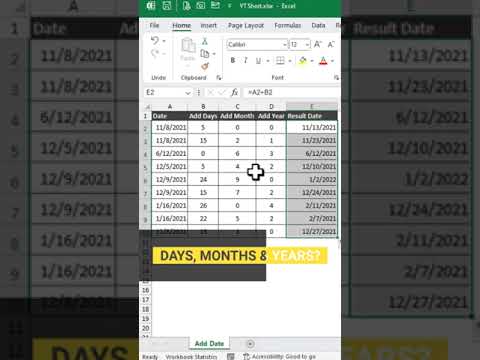 How to add Days, Month and Years number to Date Value. [ 5 seconds solutions ]