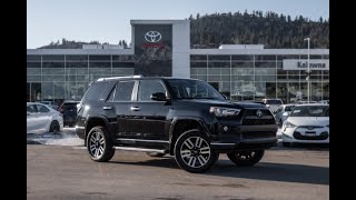 Black Used 2016 Toyota 4Runner Limited Walkaround - Kelowna Toyota