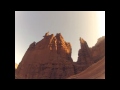 Ancient Art rock climb - Fisher Towers - time lapse sunrise