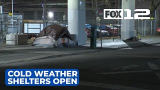 Multnomah Co. cold weather shelters open