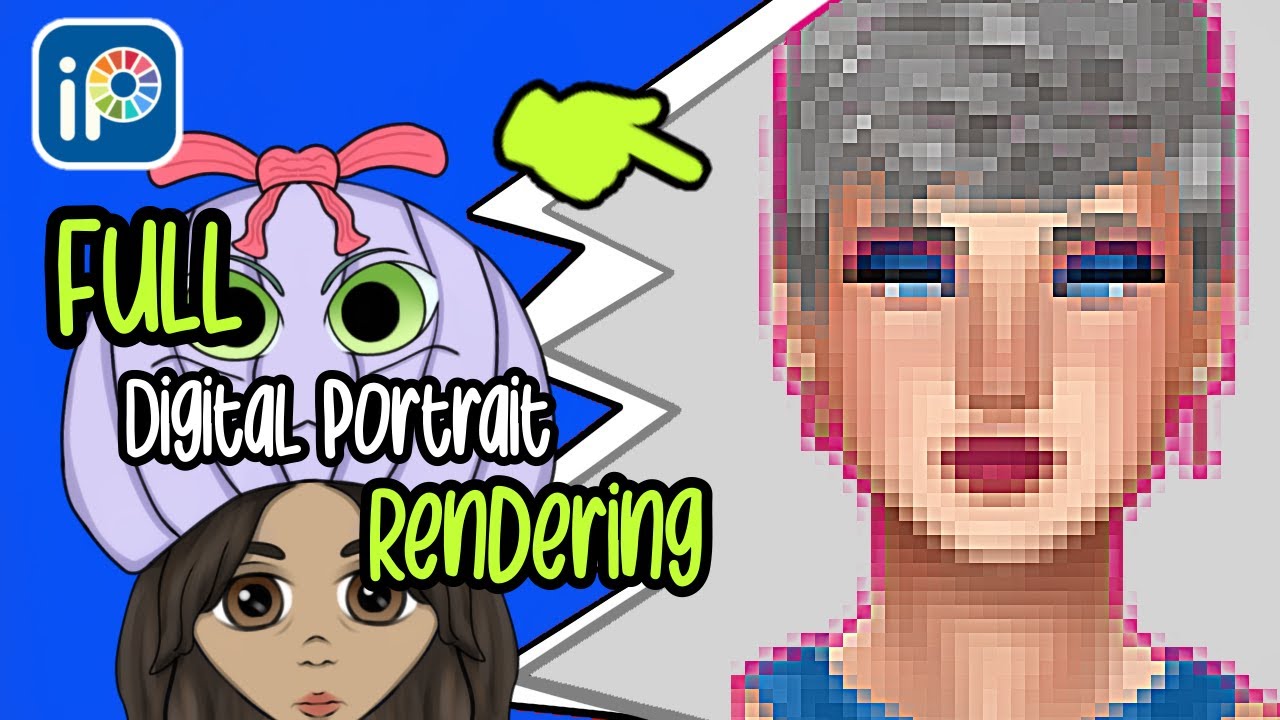 рџє Digital Portrait Full Rendering Process Ibispaintx Youtube