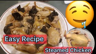 Steamed Chicken with Black fungus and dried lily buds||Chinese Recipe||Babylyn Nable