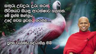 darma deshana sinhala | ආයුෂ වැඩි වෙන අනතුරු වලකන බලගතු මන්ත්‍රය | පුජ්‍ය වැලිමඩ සද්ධාසීල හිමි