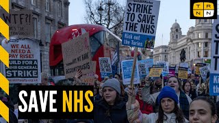 British nurses strike to save NHS and for higher wages