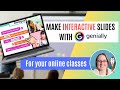 AWESOME make interactive slides for your online AllSchool, Outschool or independent teaching classes