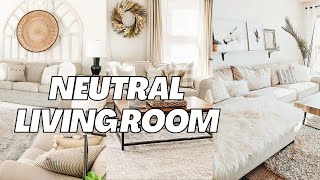 Stylish Neutral Living Room Ideas. Inspiring Neutral Color Design.