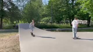 Just skating in tranås skatepark in Sweden 🇸🇪