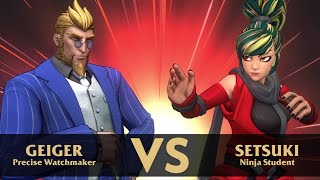 GEIGER vs SETSUKI - Fantasy Strike 2017