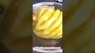 How to cut a pineapple