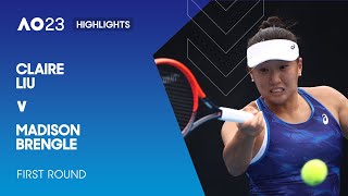 Claire Liu v Madison Brengle Highlights | Australian Open 2023 First Round