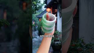 翡翠直播，超美意境感半山水翡翠手鐲，小預算百搭款~ #shorts #翡翠 #翡翠玉石 #翡翠直播 #毛坯翡翠 #手鐲定製 #珠寶首飾 #jade