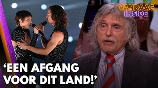 Johan gaat los over songfestivaloptreden Mia en Dion: 'Een afgang voor dit land!' | VANDAAG INSIDE
