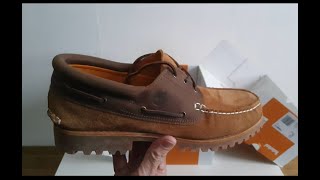 Timberland 3 Eye Authentic Handsewn Boat Shoe Classic Lug💯 Review + On Feet!!😶