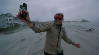 Hurricane Irene Pounds Film Crew | North America