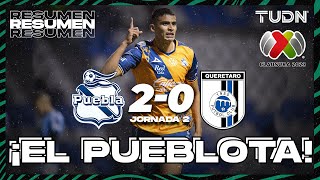 Resumen y goles | Puebla 2-0 Querétaro | Liga Mx - CL2023 J2 | TUDN