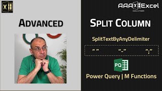 Power Query | Advanced Split Column | Split column by multiple delimiters