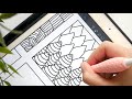 24 digital doodle patterns zentangle on an ipad