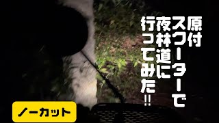 原付スクーターで夜林道に行ってみた【ノーカット】　2024.04