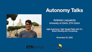 Autonomy Talks - Antonio Loquercio: Agile Autonomy