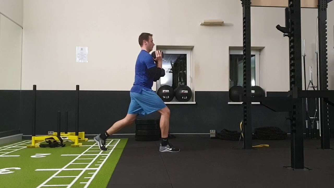 Eccentric Goblet Split Squat Youtube