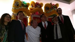 柔功門區德基國術會 Yau Kung Moon Richard Ow - China Live Grand Opening Lion Dance \u0026 Firecrackers