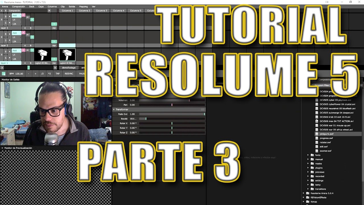 Tutorial Resolume 5 Part 3 Youtube