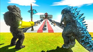 Who is Stronger, Faster GODZILLA vs KONG Gauntlet - ARBS