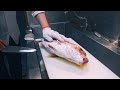 The Fastest Cutting Skill of Live Sea Bream by Amazing Japanese Chef!