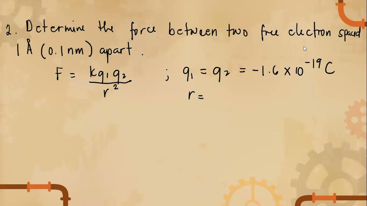 Sample Problem For Coulomb's Law - YouTube