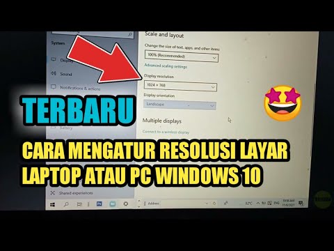 CARA MENGATUR RESOLUSI LAYAR LAPTOP ATAU PC WINDOWS 10 | TERBARU - YouTube