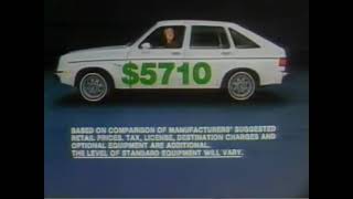 1982 Chevy Chevette Commercial