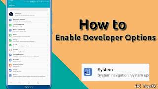 How To Enable Developer Option (Really Easy) On Your Android Device | DC TecHX