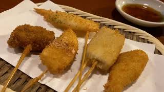 【京都B級グルメ】串八 The pork fried on a skewer shop which is popular in Kyoto