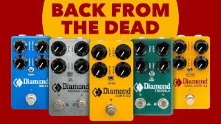 Diamond Delay, Tremolo, Compressor, Drive and Bass Compressor Boost