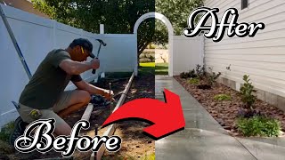 My AMAZING SIDE YARD MAKEOVER!  Full Build Time Lapse