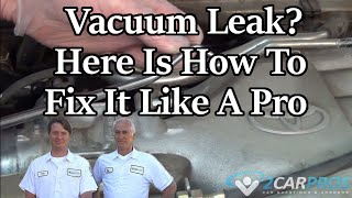 How to Find a Vacuum Leak in about a minute!