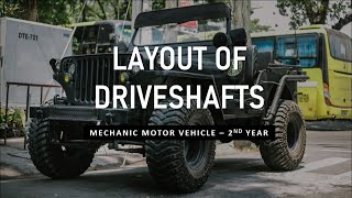 LAYOUT OF DRIVESHAFTS -TRANSMISSION SYSTEM - MECHANIC MOTOR VEHICLE- SECOND YEAR - CLASS 14