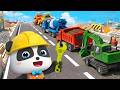 Playground Builders - Construction Trucks | Learn Vehicles | Nursery Rhymes & Kids Songs | BabyBus