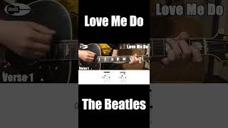 Love Me Do The Beatles Guitar chords #Shorts