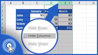 How to Hide Columns in Excel