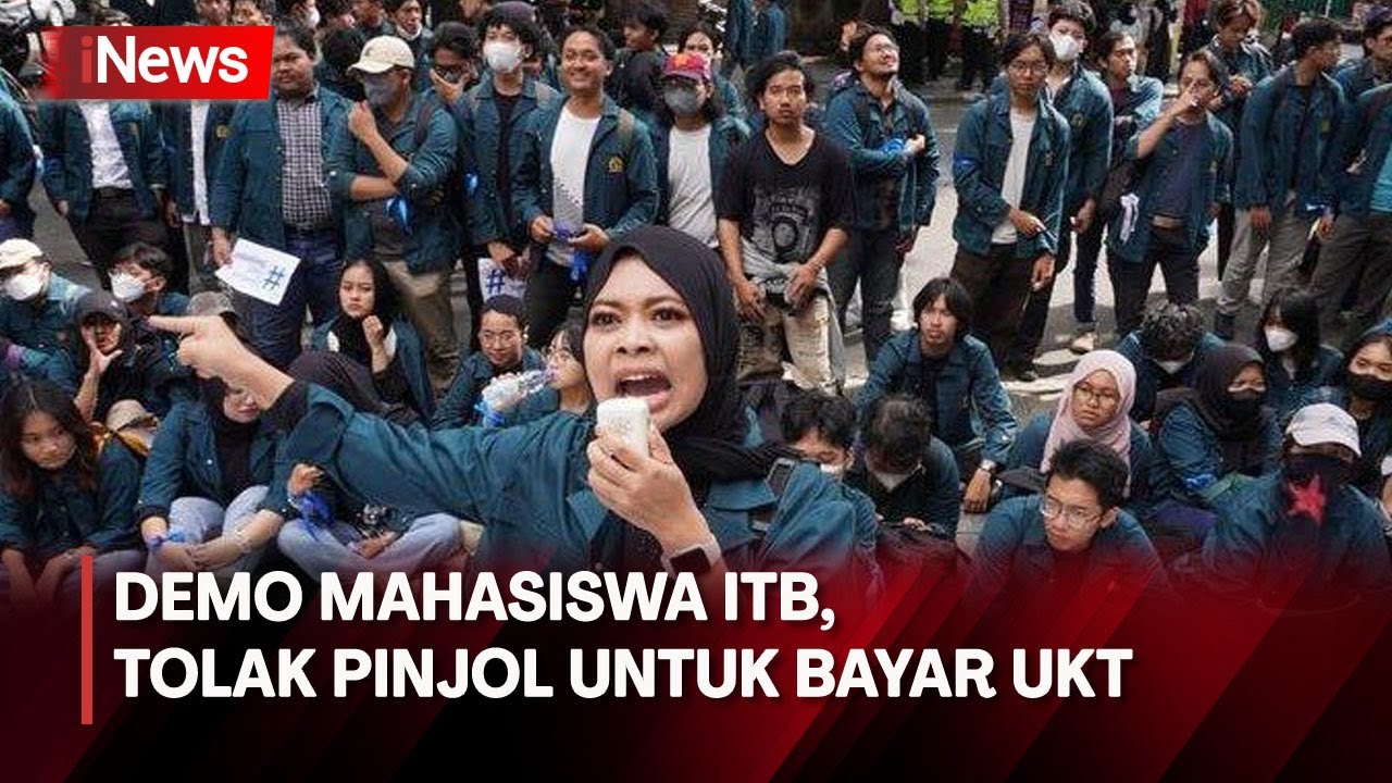 Demo Mahasiswa ITB, Tolak Pinjol Untuk Bayar UKT - YouTube