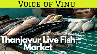 Thanjavur Live Fish Market | Fish Cutting | Voice of Vinu | #73